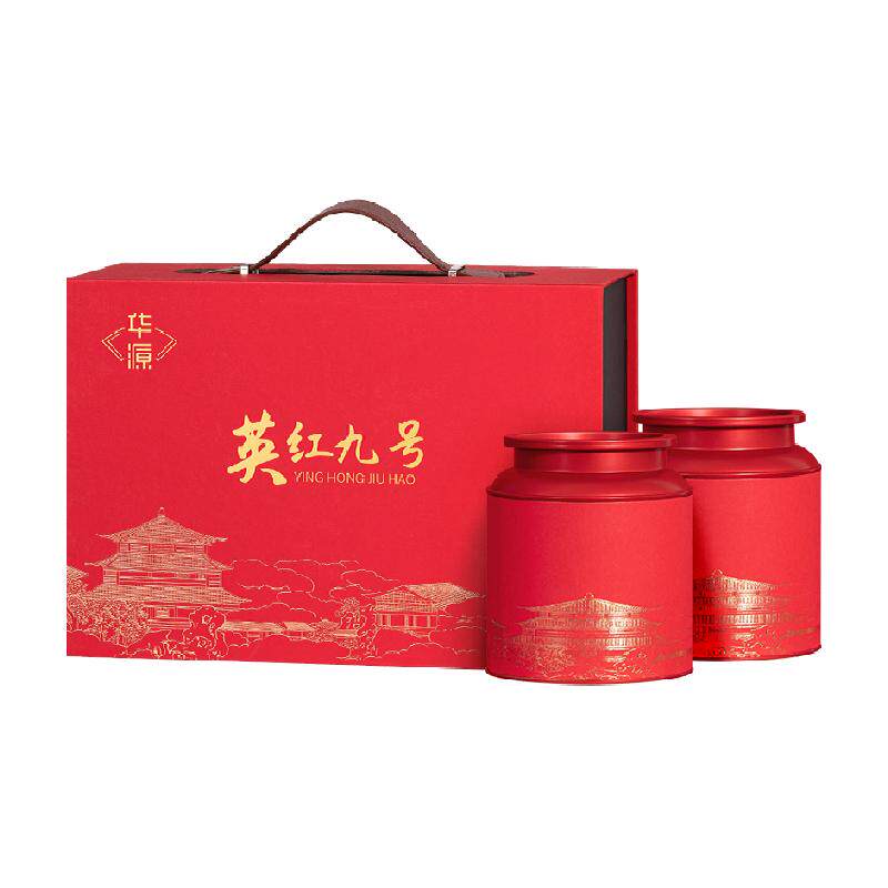 华源 广东英红九号英德红茶礼盒装红茶罐装茶叶送礼送长辈自己喝