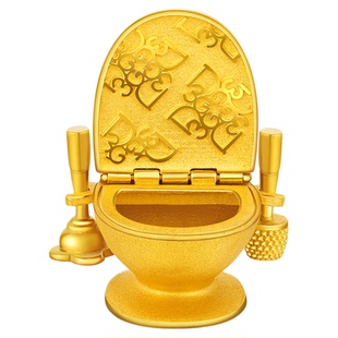 金至尊金财滚滚黄金摆件足金999马桶摆件创意趣味生日礼物计价