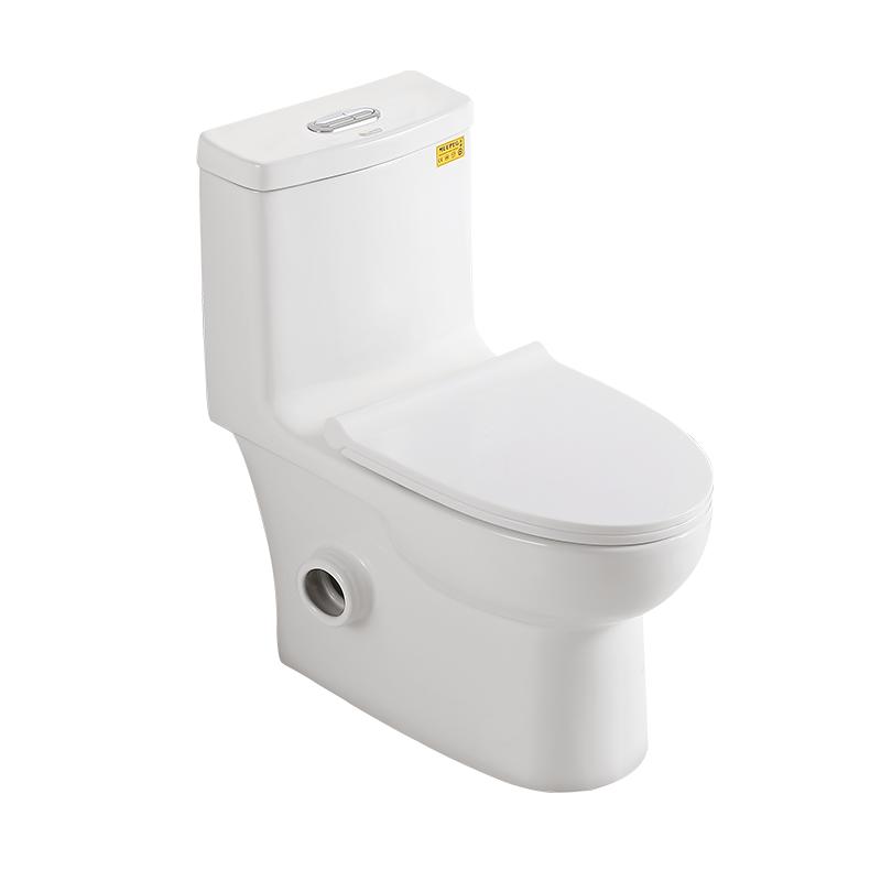 家用直冲式马桶左右排侧排水横排墙后排节水座便器卫生间坐便器