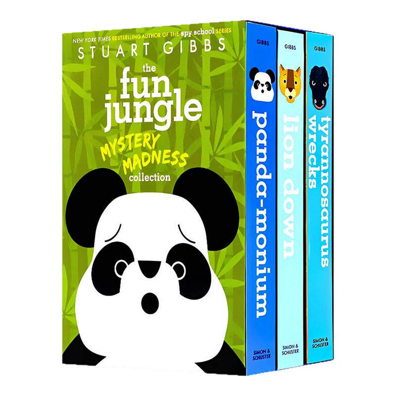 欢乐丛林4-6册盒装 英文原版 The FunJungle Mystery Madness Collection 小学生英语课外读物悬疑探案故事动物科普 蓝思780L-850L