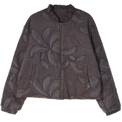 GESGOO绒面质感刺绣羽绒服