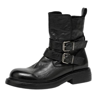 BeauToday骑士靴厚底粗跟