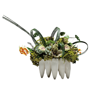 空合 现代轻奢仿真花艺 卧室电视柜桌面组合摆件假花软装家居饰