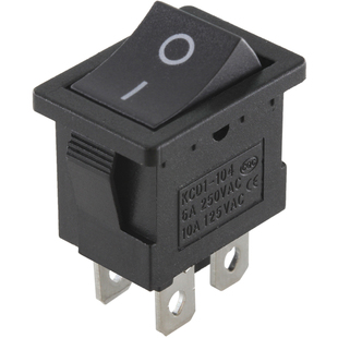 KCD1-104船型开关21*15mm船形翘板电源按钮4脚二档 13x19双开双控