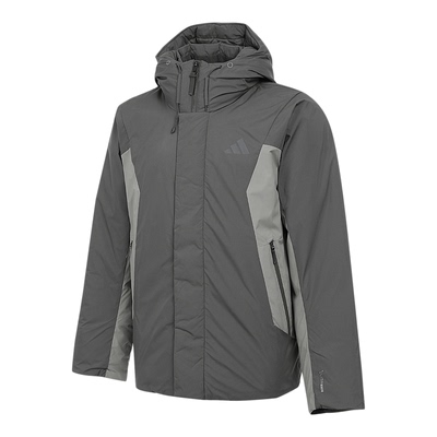 adidas阿迪达斯男子户外运动保暖连帽羽绒服外套KC2508