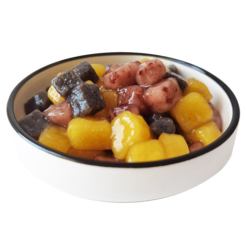手工三色芋圆口味黑芝麻红豆南瓜