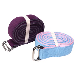 艾扬格专业拉筋加长瑜伽伸展带纯棉瑜伽绳 拉伸带（宽2.5cm）包邮