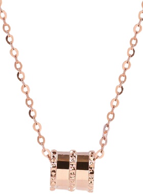 纯银18k金小蛮腰轻奢小众项链女