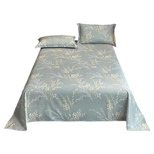 高级100支新疆长绒棉床单单件纯棉100全棉贡缎被单枕套三件套定制