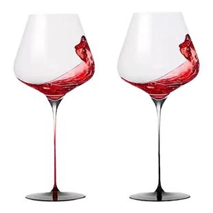 德国进口LESTEL家用欧式水晶红酒杯子勃艮第波尔多红杆酒杯架套装