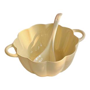 JOJO'S L. PD.wave.奶fufu双耳大汤碗ins风陶瓷南瓜碗勺 | 电波