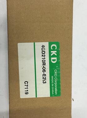 议价4GD210R-06-E2-3现货CKD电磁阀DC24V全新原装真品当天发货