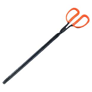 长柄老式火钳蜂窝煤球铁钳扁头垃圾夹掏灰钩子火剪农村灶膛柴炉夹