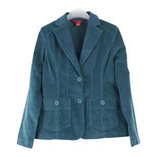 外贸美式复古灯芯绒休闲西服修身外套女春秋季百搭纯色条绒上衣潮