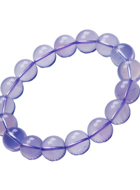 稀晶品珍藏级冰种紫玉晶手串