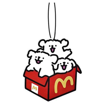 车载香片线条小狗车内香薰片