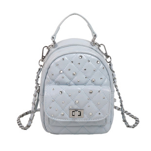 菱格高级感精致小包包女2025新款夏季斜挎包小香风千金链条双肩包