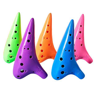 陶笛12孔ac调中音初学儿童入门成人学生专业演奏塑胶树脂防摔乐器