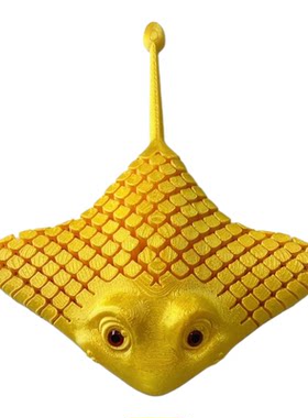 3D打印仿真魔鬼鱼玩具鳐鱼模型