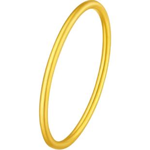 古法沙金素圈戒指女小众设计高级感时尚个性尾戒小指关节细款百搭