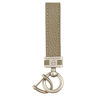 牛皮钥匙链手绳高级感汽车钥匙扣男女士精致挂件简约时尚锁匙圈环