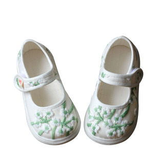 小森林老北京儿童宝宝手工千层底布鞋幼儿园室内女童中国风汉服鞋