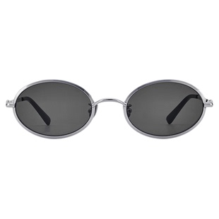 Fakeme 眼镜金属墨镜女潮遮阳太阳镜防紫外线时尚曲奇镜compass