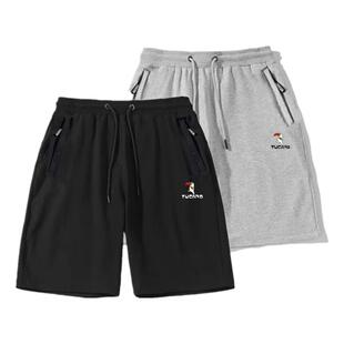 夏季薄款运动短裤男纯棉五分裤宽松大码跑步健身篮球休闲针织中裤