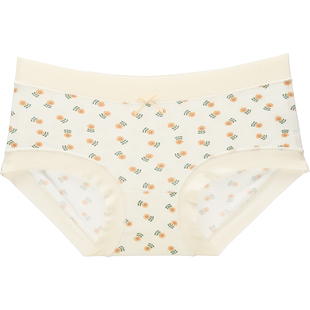 六只兔子内裤女亲肤透气不闷汗女生三角裤舒适中腰碎花短裤头