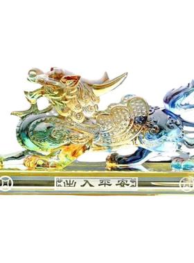 貔貅高档车载摆件水晶中控台饰品