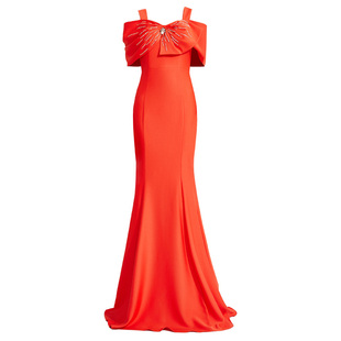 创意狐绝美晚礼服主持人高端轻奢年会晚宴气质礼服裙高级感演出服