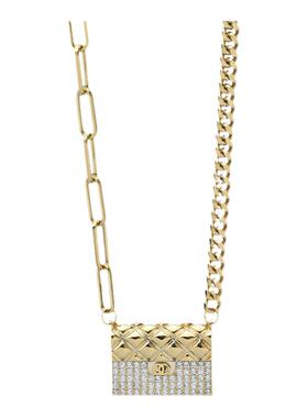 小香风项链轻奢锆石吊坠