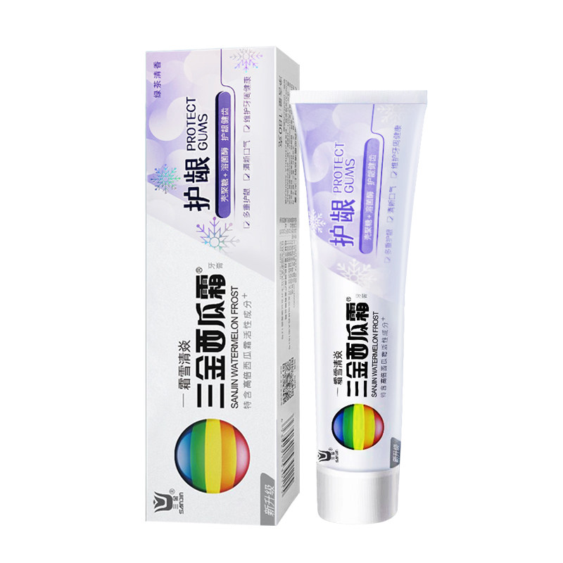 三金西瓜霜护龈健齿绿茶清香牙膏