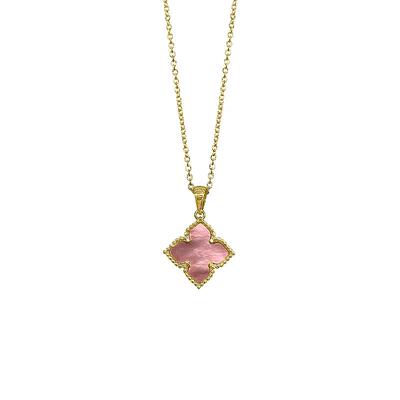 自营Adornia Flower Mother of Pearl 项链金粉色-粉色 美国奥莱