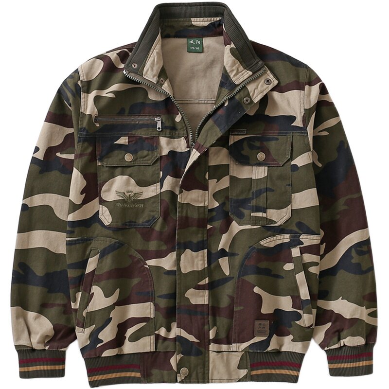 工作服男装套装户外耐磨耐脏纯棉防烫电焊工上衣工地劳保服裤子