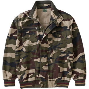 工作服男装套装户外耐磨耐脏纯棉防烫电焊工上衣工地劳保服裤子