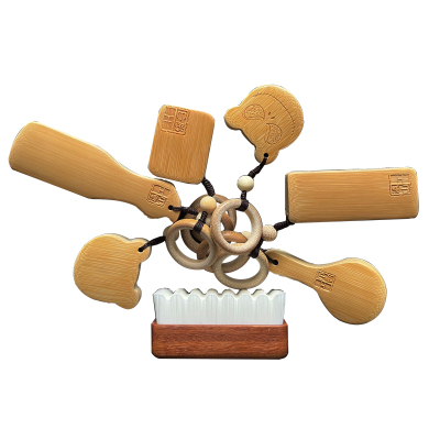 远山工高档精品玉竹文玩万毛刷