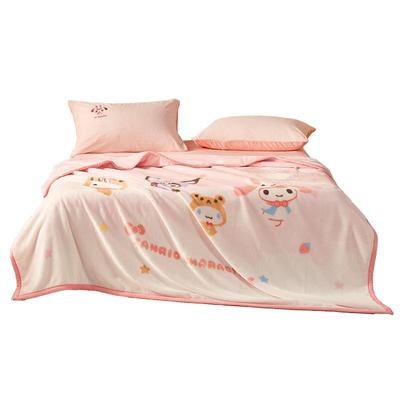 水星家纺母婴A类可水洗拉舍尔毯