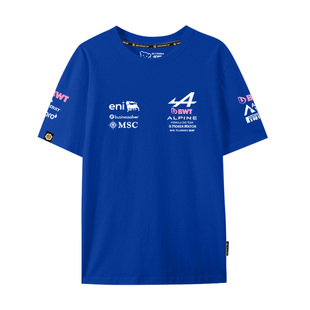 2026阿尔派F1车队服Alpine赛车服车迷短袖t恤衫男女纯棉半袖提现