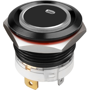 E型19 22mm大电流金属按钮开关16安培自锁自复防水DIY改装开关