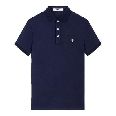KARL LAGERFELD轻奢绅士POLO衫老佛爷夏季新款男士商务休闲短袖t