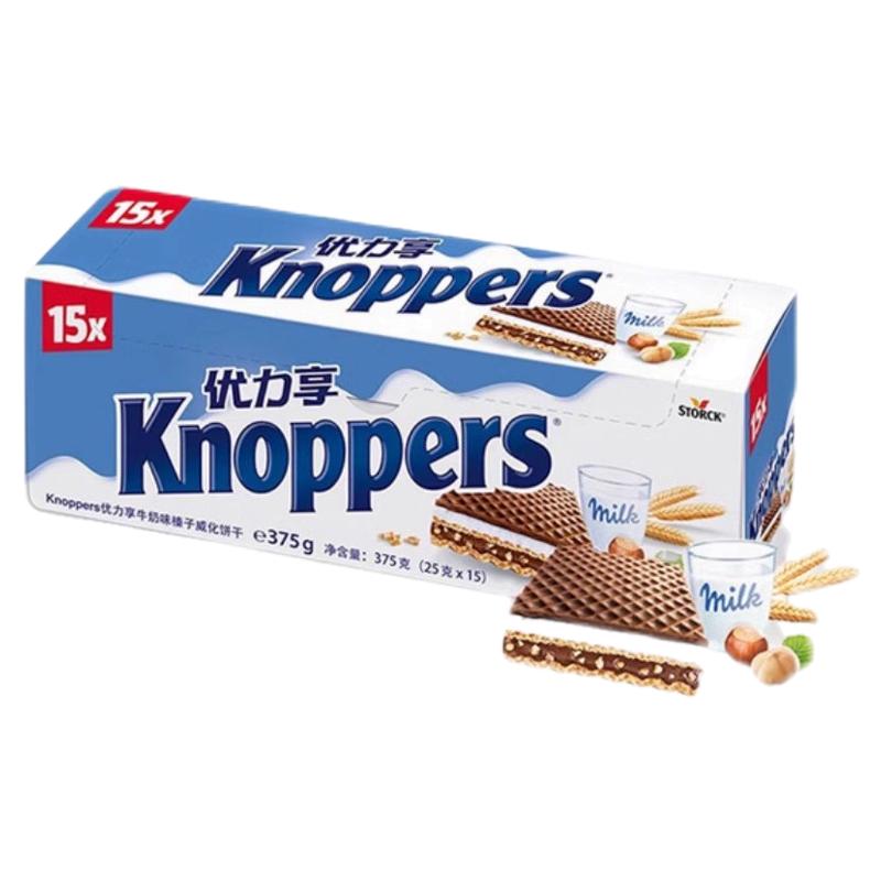 Knoppers优力享进口威化饼干375g