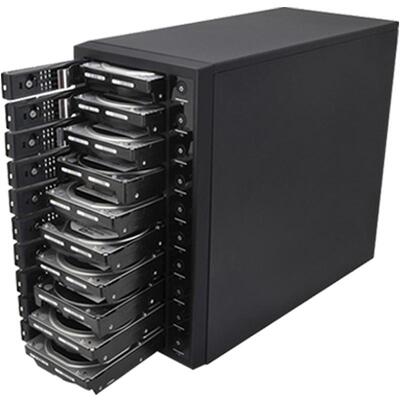 世特力USB3.2硬盘盒10盘独立开关