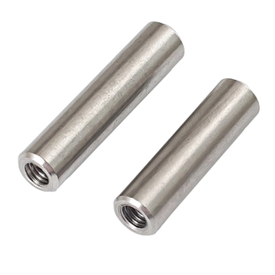 304不锈钢双头内螺纹圆柱销两头带孔支撑柱连接杆导柱M5M6M8M10