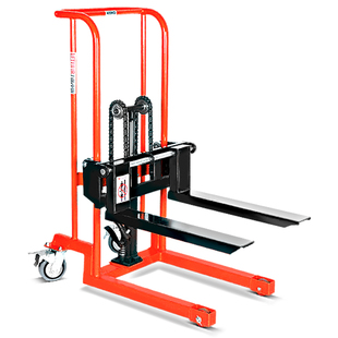 手动随车叉车微型叉车小型升高车堆高车液压搬运车升降手动堆高车