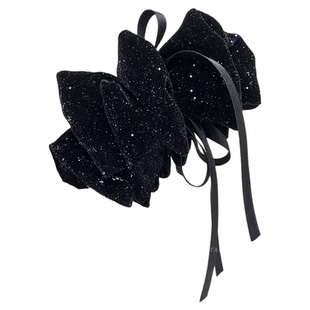 丝绒蝴蝶结云朵香蕉夹抓夹女高马尾发夹2026新款一字扭扭夹发饰秋