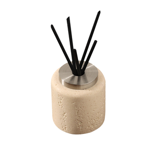 洞石纹理香薰瓶空瓶高级酒店家用室内自装瓶子分装瓶无火香薰摆件