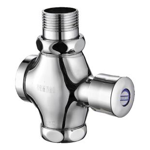 全铜 蹲便器冲水阀 便池手按式大便冲洗阀门厕所开关卫生间延时阀