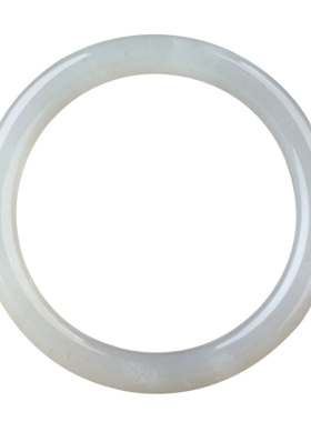 和田玉手镯女款玉镯子烟紫