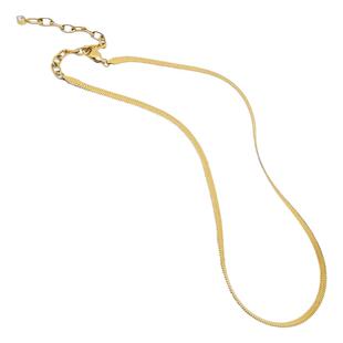 官方ALP JEWELRY高级感轻奢项链14K镀金个性锁骨链蛇皮刀片链小众